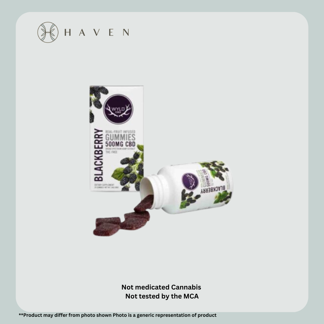 25mg Blackberry (10pk gummies) | Wyld CBD