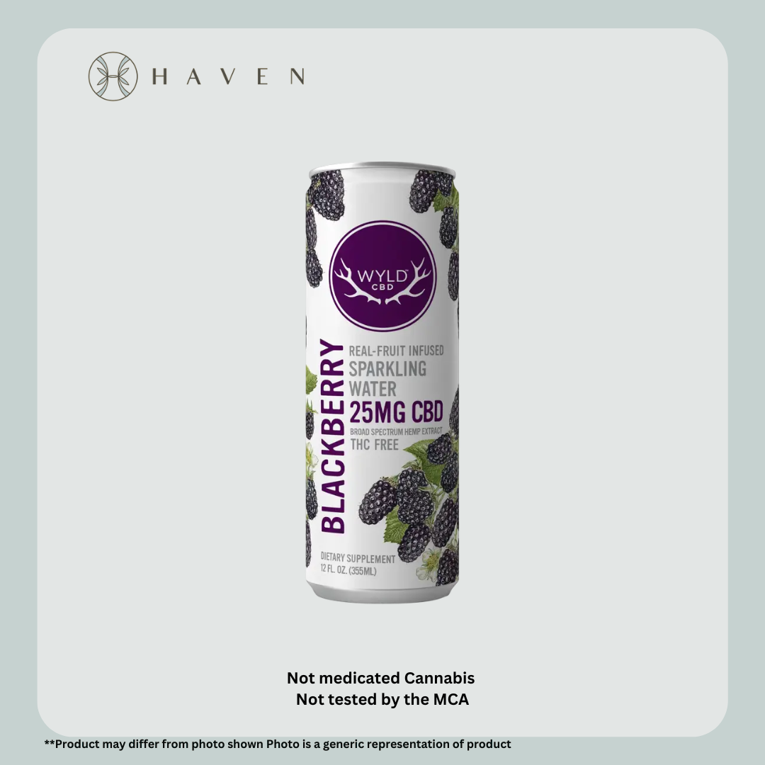 25mg Blackberry Sparkling Water | Wyld CBD
