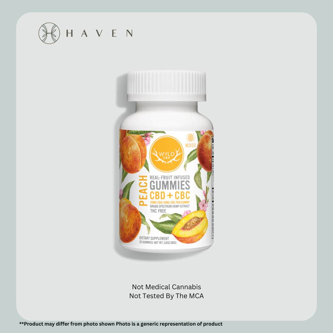 2:1 Peach 200mgCBD:100mgCBC (10pk gummies) | Wyld CBD