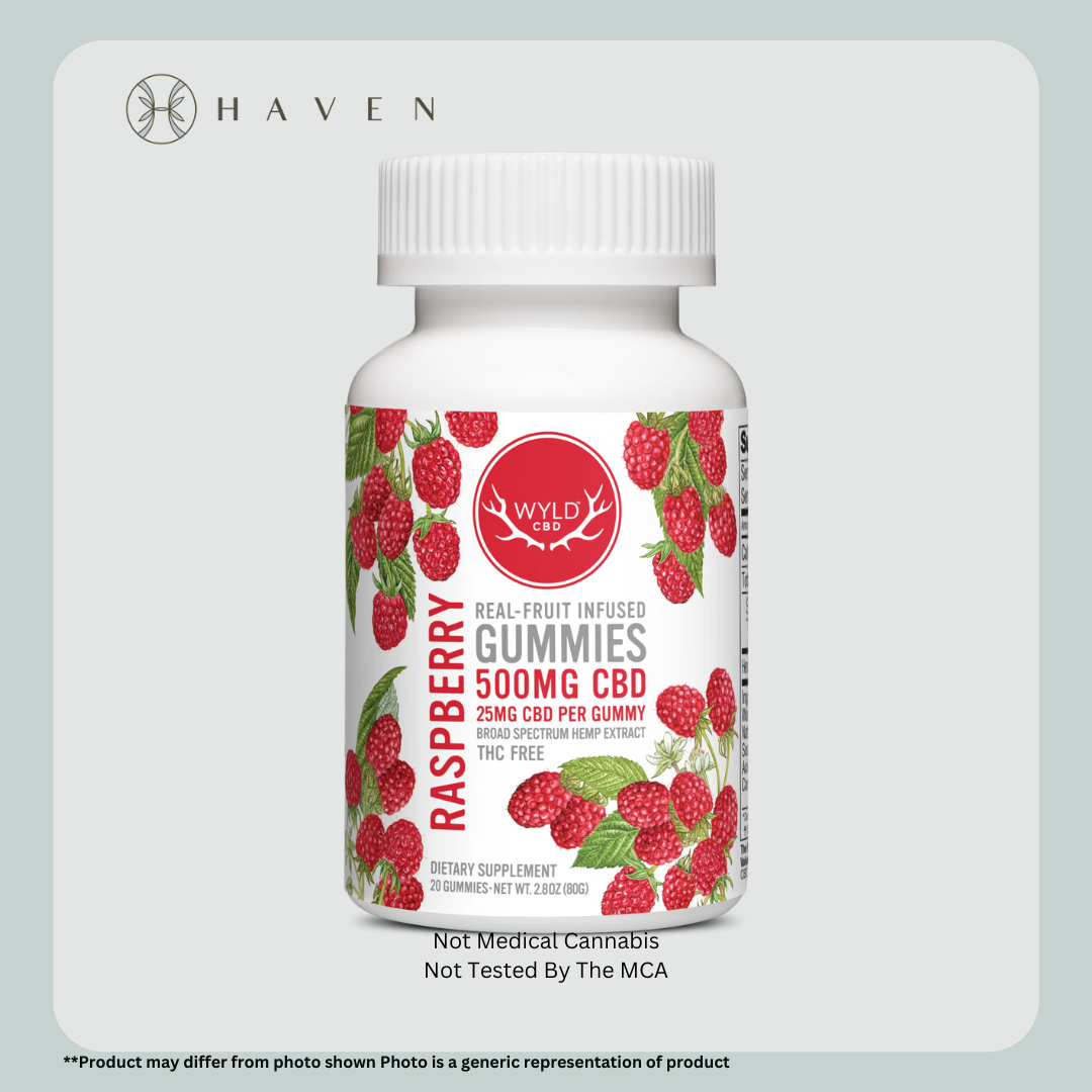 25mg Raspberry (10pk gummies) | Wyld CBD