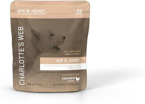 2.5mg Hip & Joint Health Pet CBD Chews (30pk) | Charlotte's Web
