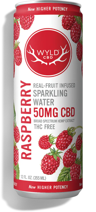 50mg Raspberry Sparkling Water | Wyld CBD