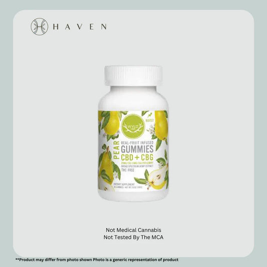 2:1 Pear 200mgCBD:100mgCBG (20pk gummies) | Wyld CBD