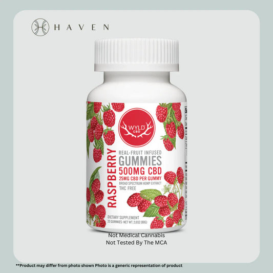 25mg Raspberry (20pk Gummies) | Wyld CBD