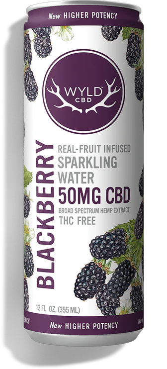 50mg Blackberry Sparkling Water | Wyld CBD