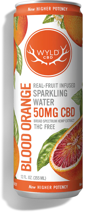 50mg Blood Orange Sparkling Water | Wyld CBD