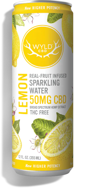50mg Lemon Sparkling Water | Wyld CBD